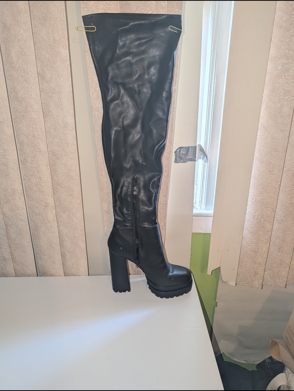 JLO Jennifer Lopez Milit Over The Knee Boot